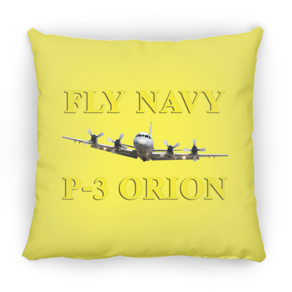 Fly Navy P-3 3 Pillow - Large Square