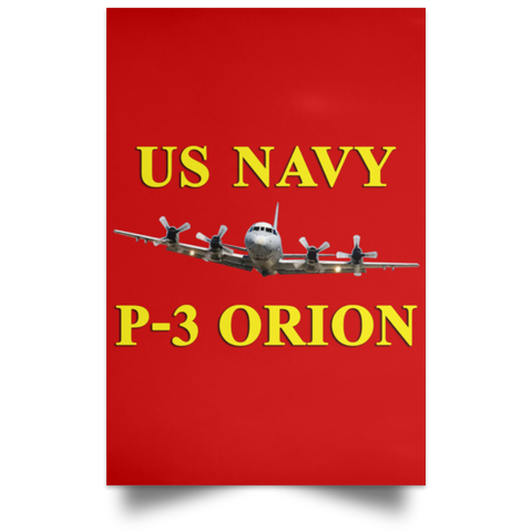 US Navy P-3 3 Poster - Portrait