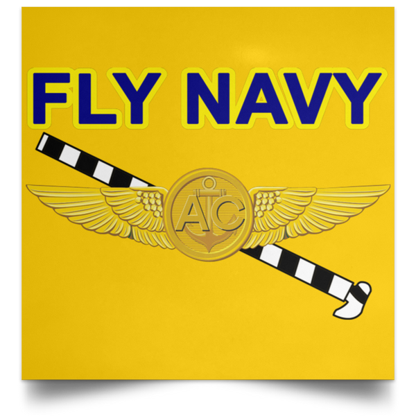 Fly Navy Tailhook 2 Poster - Square