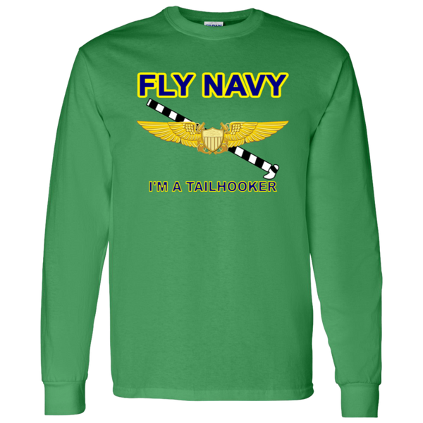 Fly Navy Tailhooker 3 LS Cotton T-Shirt