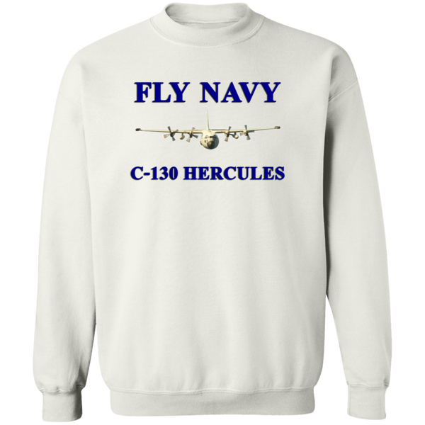 Fly Navy C-130 1 Crewneck Pullover Sweatshirt