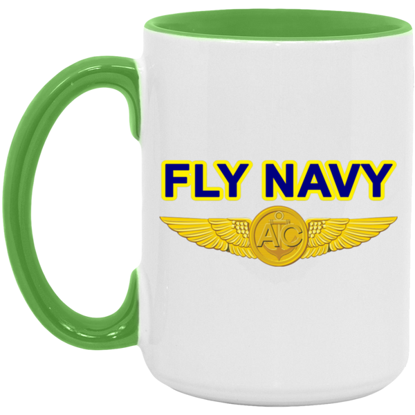 Fly Navy Aircrew Accent Mug - 15oz