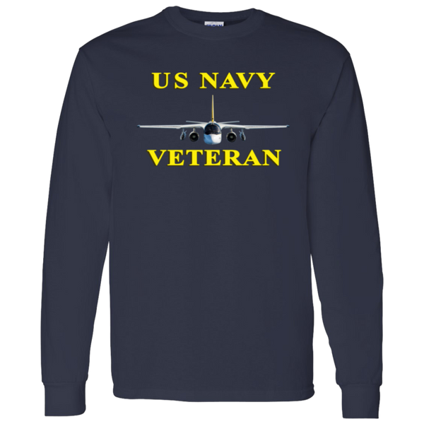 Navy Vet 3 LS Cotton T-Shirt