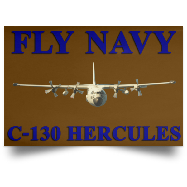 Fly Navy C-130 1 Poster - Landscape