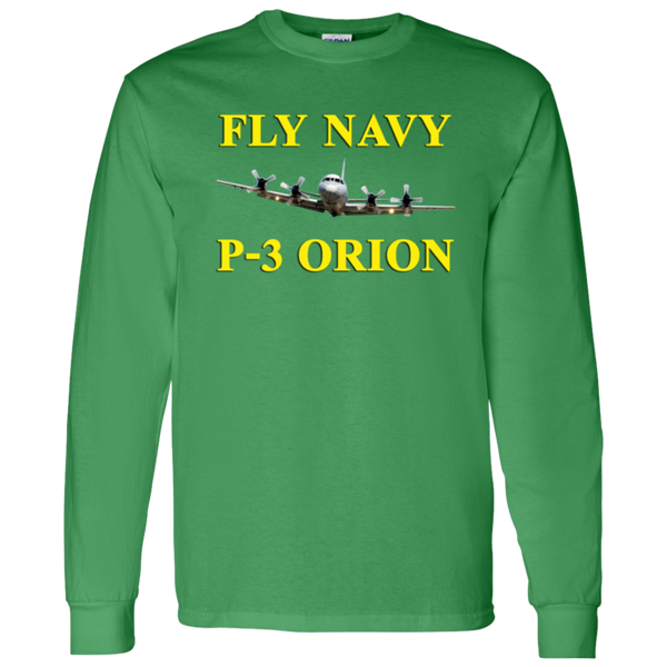 Fly Navy P-3 3 LS Cotton T-Shirt