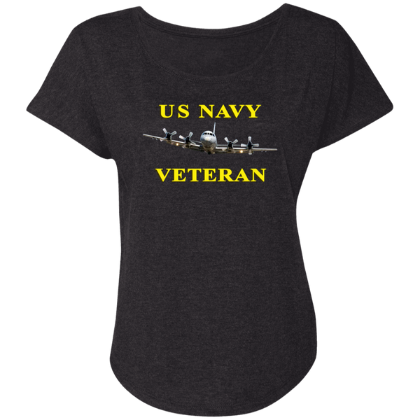 Navy Vet 2 Ladies' Triblend Dolman Sleeve