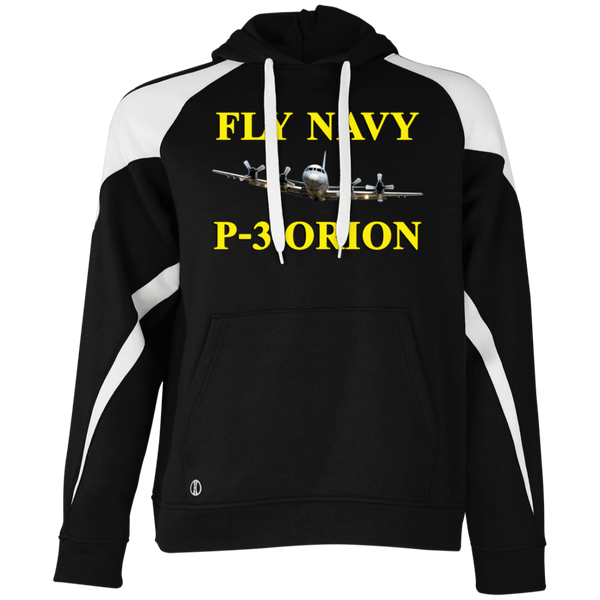 Fly Navy P-3 3 Athletic Colorblock Fleece Hoodie