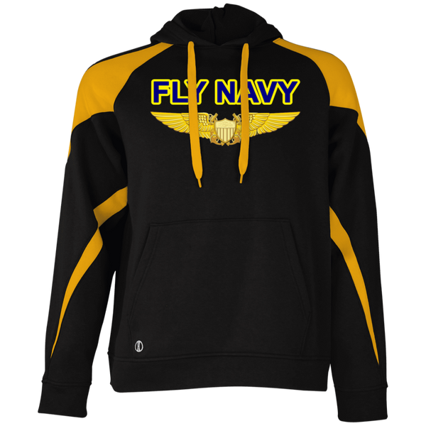 Fly Navy NFO Athletic Colorblock Fleece Hoodie