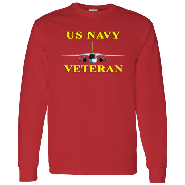 Navy Vet 3 LS Cotton T-Shirt