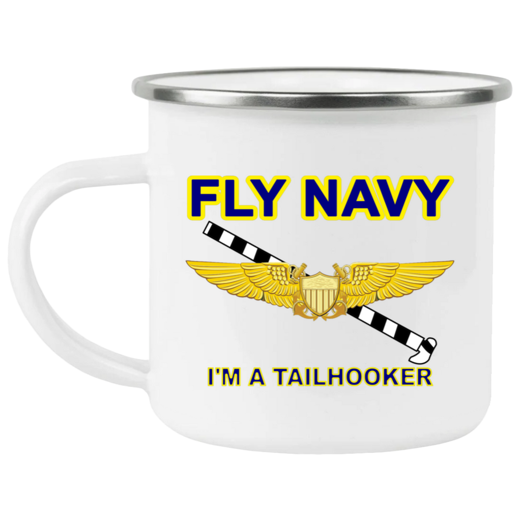 Fly Navy Tailhooker 3 Enamel Camping Mug