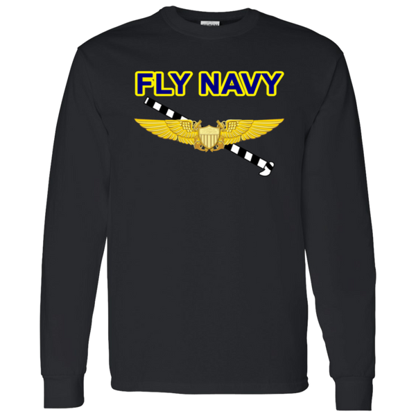 Fly Navy Tailhook 3 LS Cotton T-Shirt