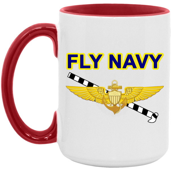 Fly Navy Tailhook 1 Accent Mug - 15oz