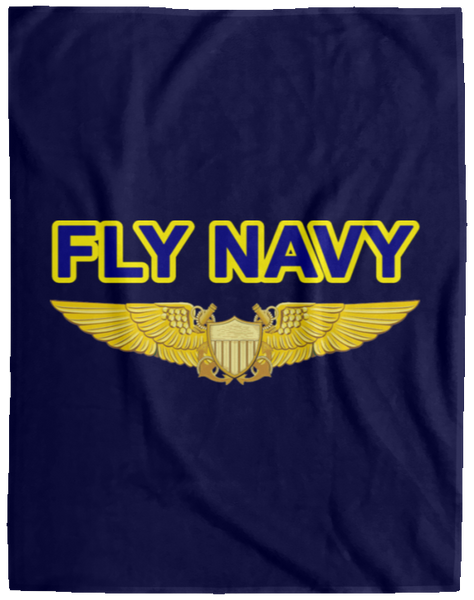 Fly Navy NFO Blanket - Cozy Plush Fleece 60x80