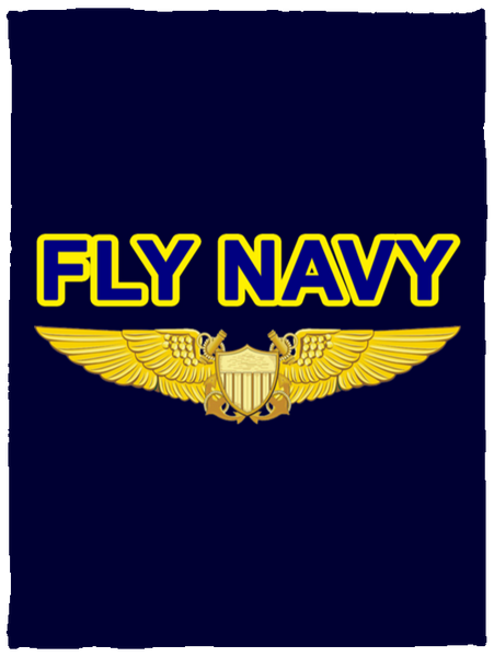 Fly Navy NFO Blanket - Cozy Plush Fleece 30x40