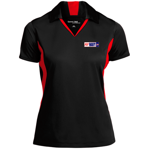 Fly Navy 1 Ladies' Colorblock Performance Polo