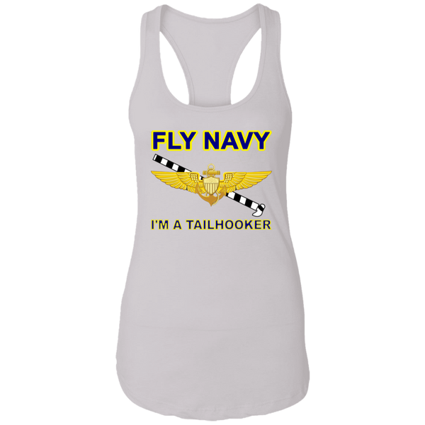 Fly Navy Tailhooker 1 Ladies' Ideal Racerback Tank