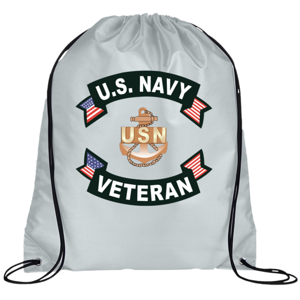 Navy Vet 1 Drawstring Cinch Backpack