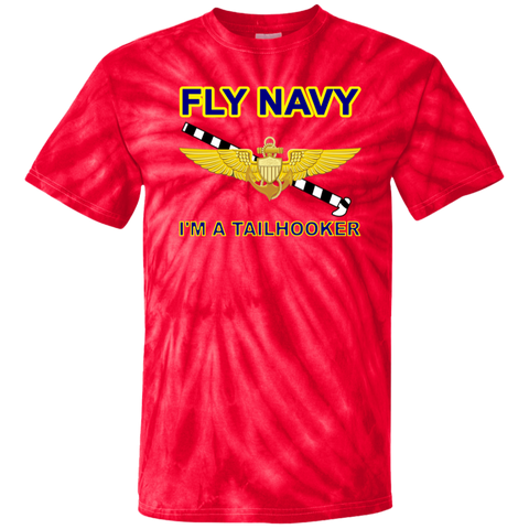 Fly Navy Tailhooker 1 Cotton Tie Dye T-Shirt