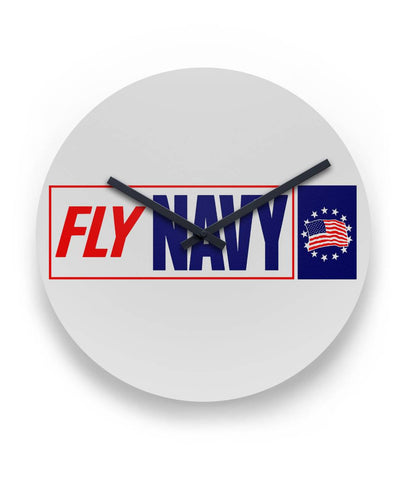 Fly Navy 1 Clock