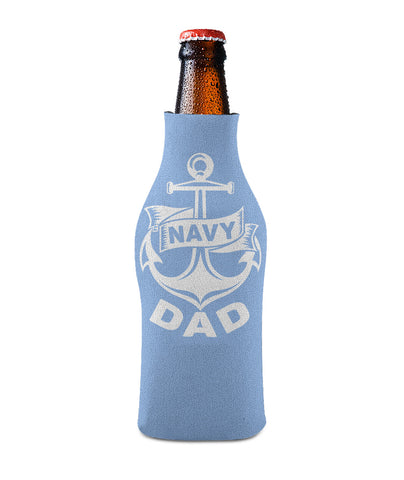 Navy Dad 1 Bottle Sleeve