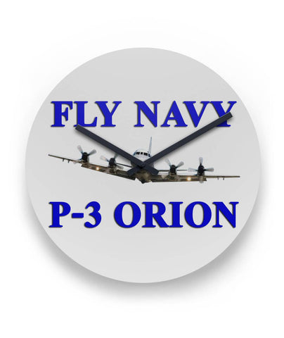 Fly Navy P-3 1 Clock