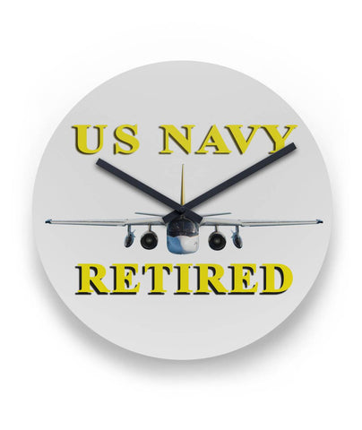 Navy Retired 2 Clock