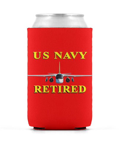 Navy Retired 2 Can Sleeve