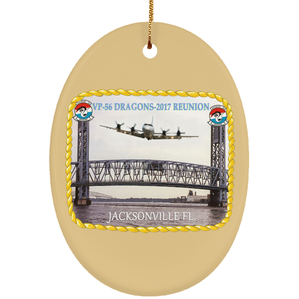 VP-56 2017 Reunion 1 Ornament Ceramic - Oval