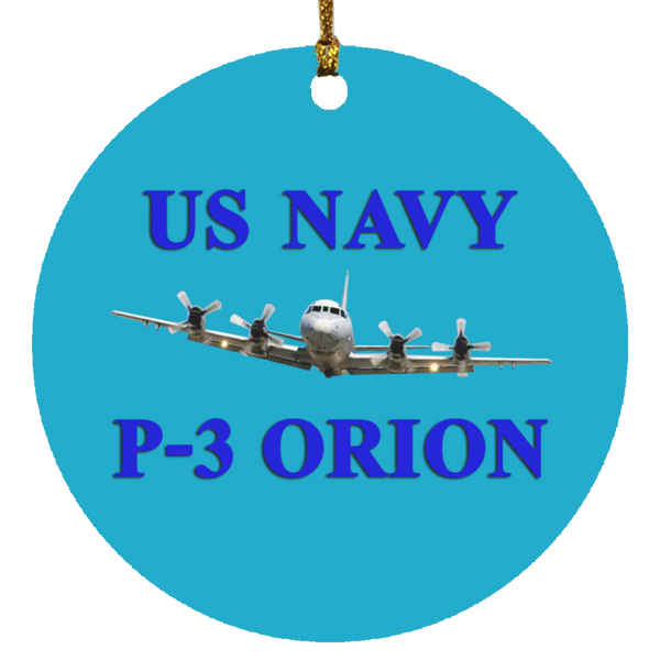 US Navy P-3 1 Ornament Ceramic - Circle