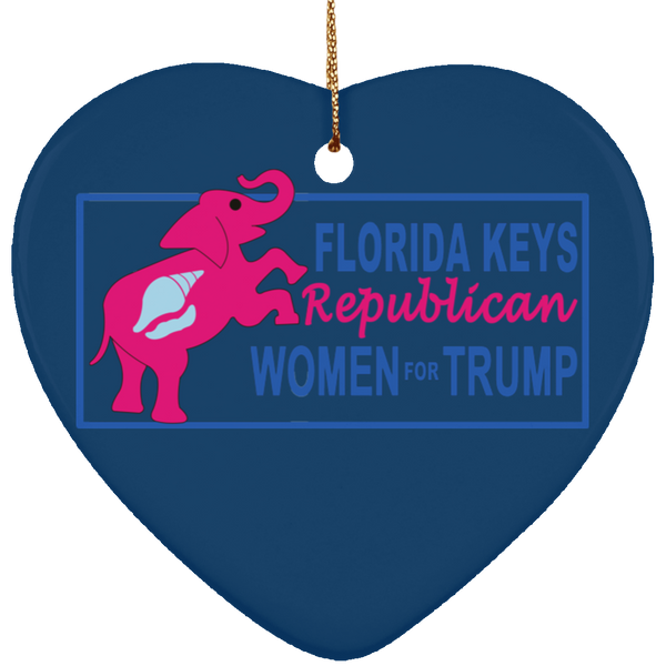 Florida Keys Ornament - Heart