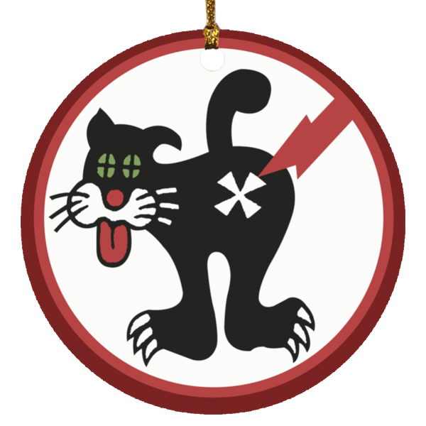 Duty Cat 1 Ornament - Circle