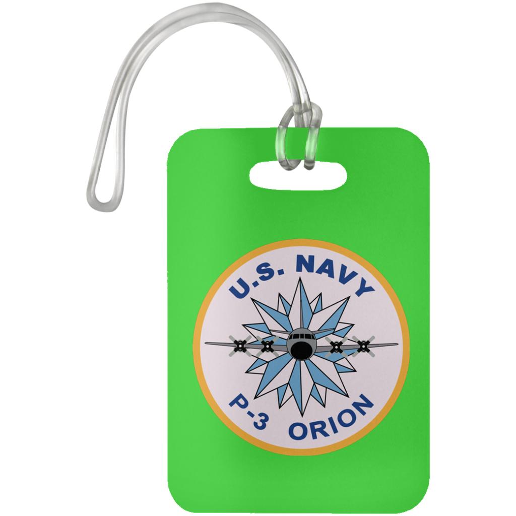 Luggage tag size in top inches