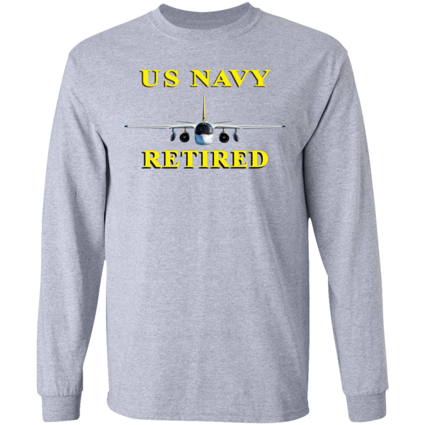 Navy Retired 2 LS Ultra Cotton T-Shirt