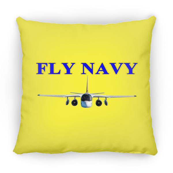 Fly Navy S-3 2 Pillow - Square - 16x16