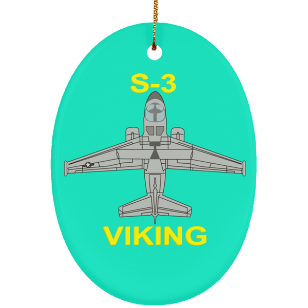 S-3 Viking 11 Ornament - Oval