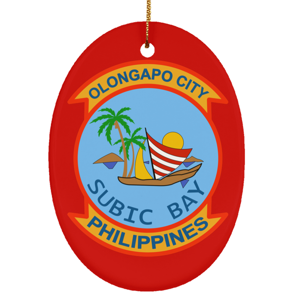 Subic Cubi Pt 04 Ornament - Oval