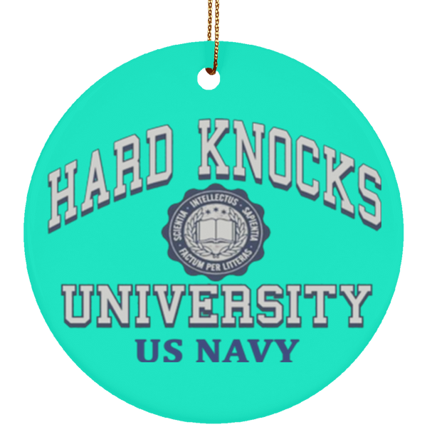 Hard Knocks U Ornament - Circle
