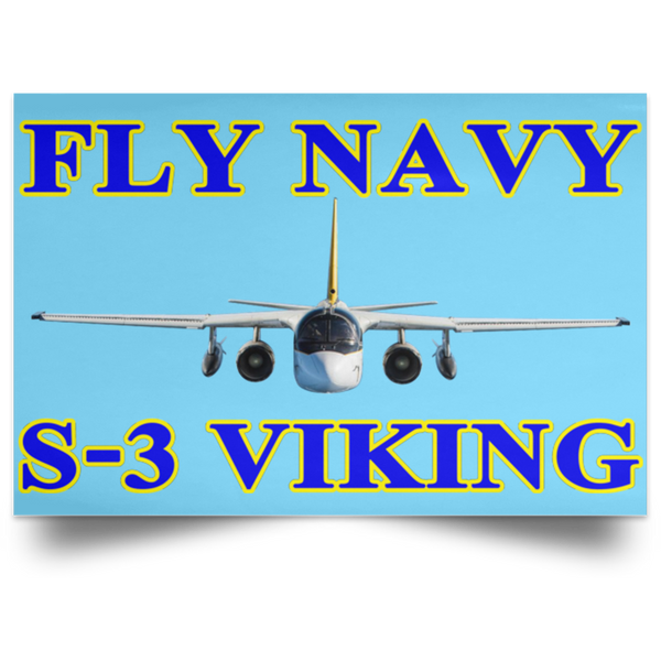 Fly Navy S-3 1 Poster – Landscape