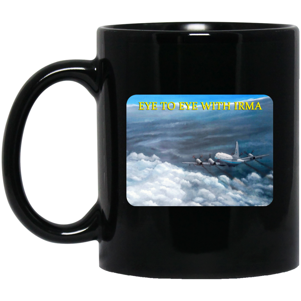 Eye To Eye With Irma Black Mug - 11oz