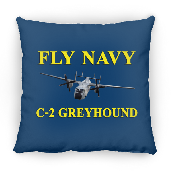 Fly Navy C-2 3 Pillow - Square - 16x16