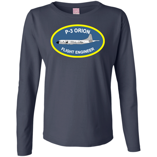 P-3 Orion 4 FE Ladies' LS Cotton T-Shirt