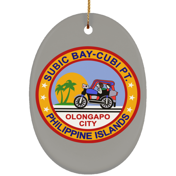 Subic Cubi Pt 03 Ornament - Oval