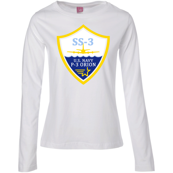 P-3 Orion 3 SS-3 Ladies' LS Cotton T-Shirt