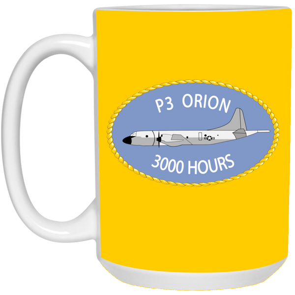 P-3 Orion 9 3000 White Mug - 15oz