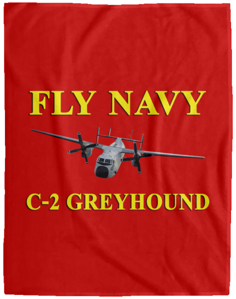 Fly Navy C-2 3 Blanket - Cozy Plush Fleece Blanket - 60x80