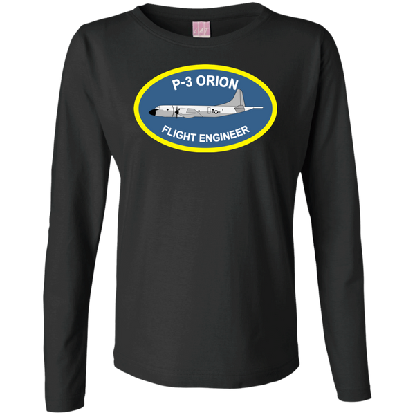 P-3 Orion 4 FE Ladies' LS Cotton T-Shirt