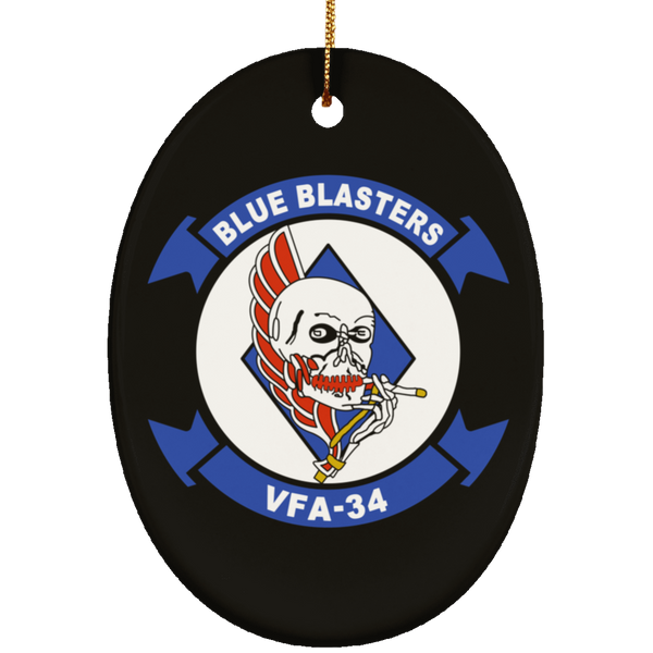 VFA 34 2 Ornament Ceramic - Oval