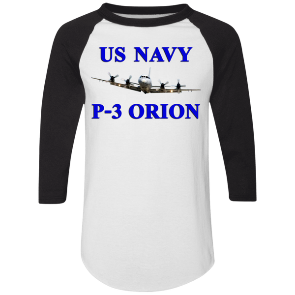 US Navy P-3 1 Colorblock Raglan Jersey