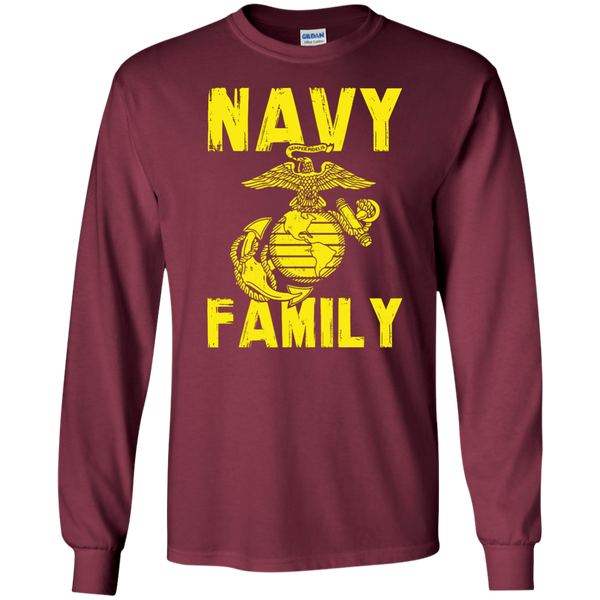 Navy Family Semper Fi 1 LS Ultra Cotton Tshirt