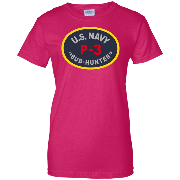 P-3 Sub Hunter 1 Ladies Custom Cotton T-Shirt